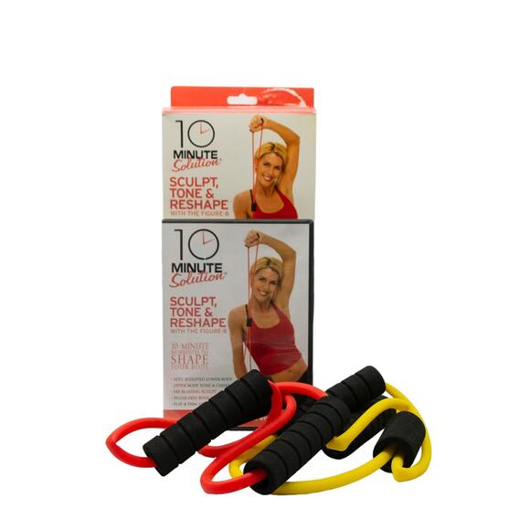 Sculpt Tone Reshape Kit 10 minute Workout DVD & Figure 8 Resistance Bands - Picture 1 of 1